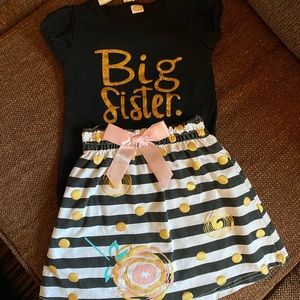 Big Sister Skirt and Shirt Set